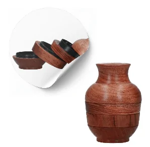Młynek drewniano-metalowy Egipt 4 części 57 mm