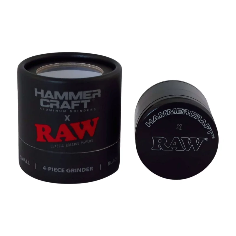 Młynek metalowy Hammercraft X RAW Black 4-części 48 mm