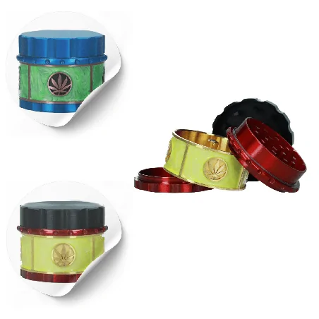 Młynek Gold Ganja 55 mm 4 części MIX kolor