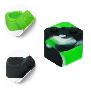 Pojemnik schowek silikonowy Klocek 3x3 cm MIX kolor