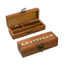 Drewniane pudełko Amsterdam 15 cm x 6 cm