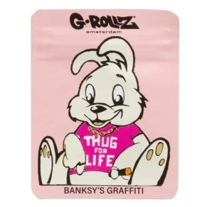 Torebka schowek Banksy Thug 4 Life 65x85 mm