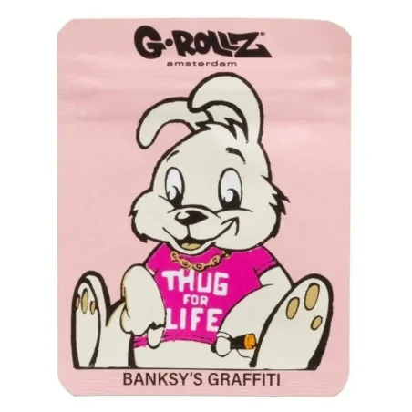 Torebka schowek Banksy Thug 4 Life 65x85 mm