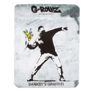 Torebka schowek Banksy Flower Thrower 65x85 mm