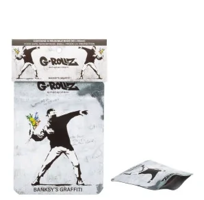 Torebka schowek Banksy Flower Thrower 65x85 mm 1 szt