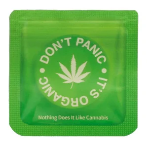 Torebka schowek Don't Panic 64x64 mm zielona