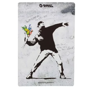 Woreczek strunowy G-Rollz Banksy's Flower Thrower nieprzepuszczający zapachu - 200 x 300 mm