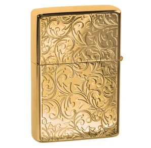 Zapalniczka benzynowa Tasman BRASS Floral zlota