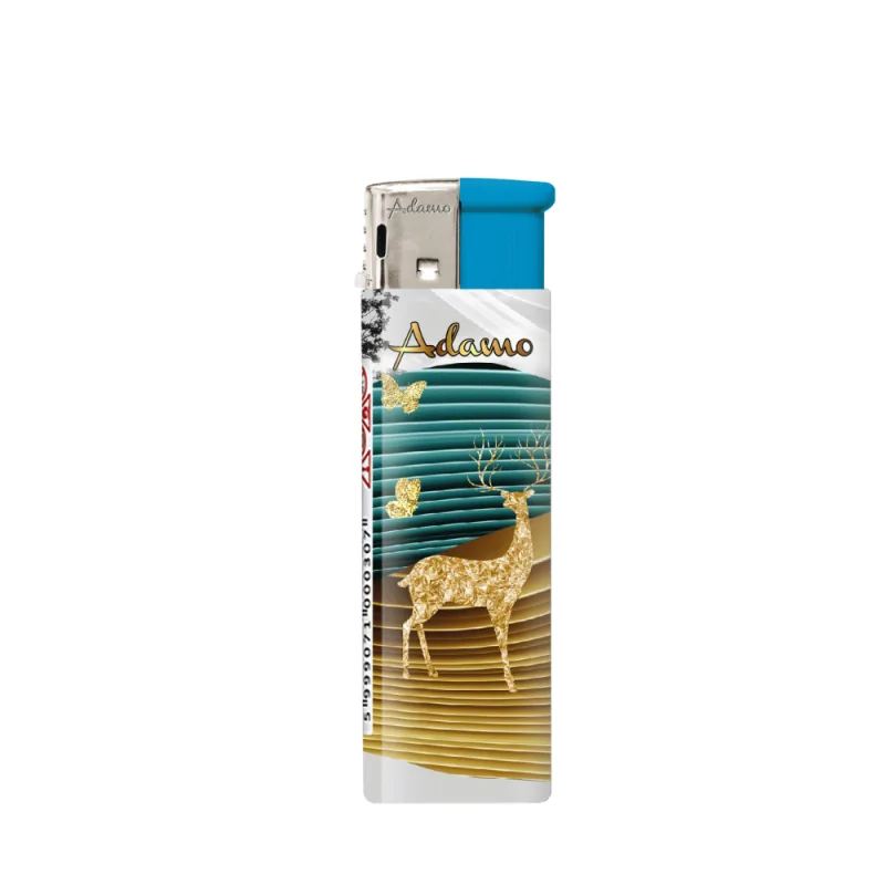 Zapalniczka piezo-elektryczna Adamo Gold Deer MIX