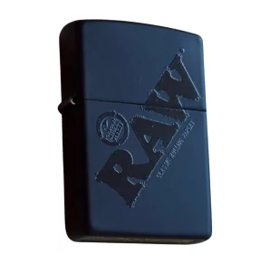 Zippo RAW Black z czarnym logo