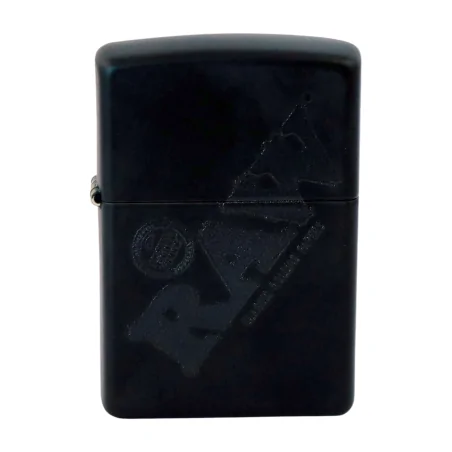 Zapalniczka benzynowa Zippo RAW Black czarne logo