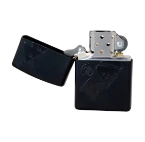 Zippo RAW Black z czarnym logo