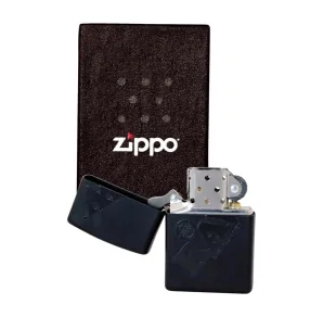 Zippo RAW Black z czarnym logo