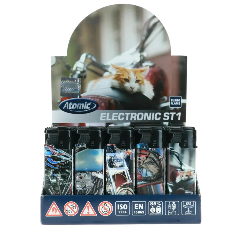 Zapalniczka piezo Atomic Swing Box 50 szt