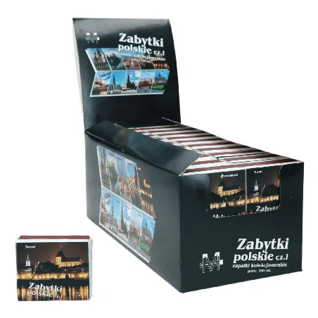 Zapalki Zabytki Polskie ok. 100 szt.
