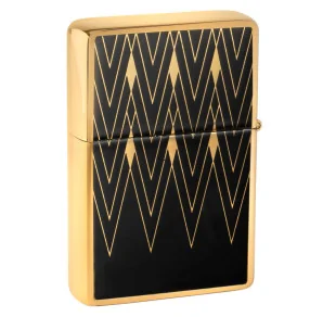 Zapalniczka benzynowa Tasman BRASS Art Deco