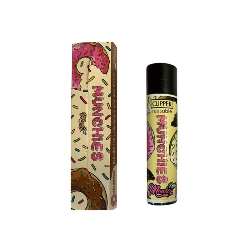 Zestaw Bibulka Monkey King MUNCHIES King Size + Tips + Clipper