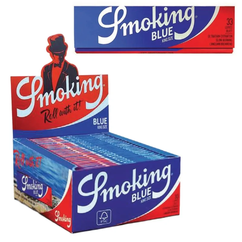 Bibułka Smoking Smoking Blue King Size