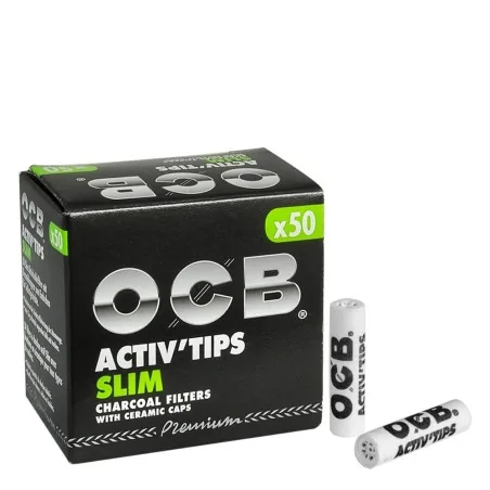 Filterki OCB z węglem aktywnym 7 mm | bletki.pl