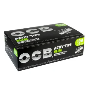 Filterki OCB z węglem aktywnym 7mm 50 sztuk