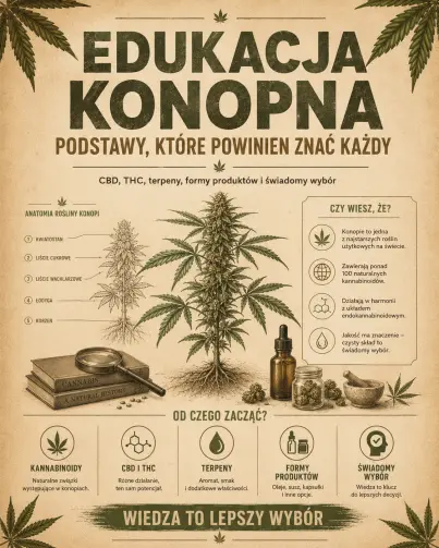 Edukacja konopna – podstawy, które powinien znać każdy